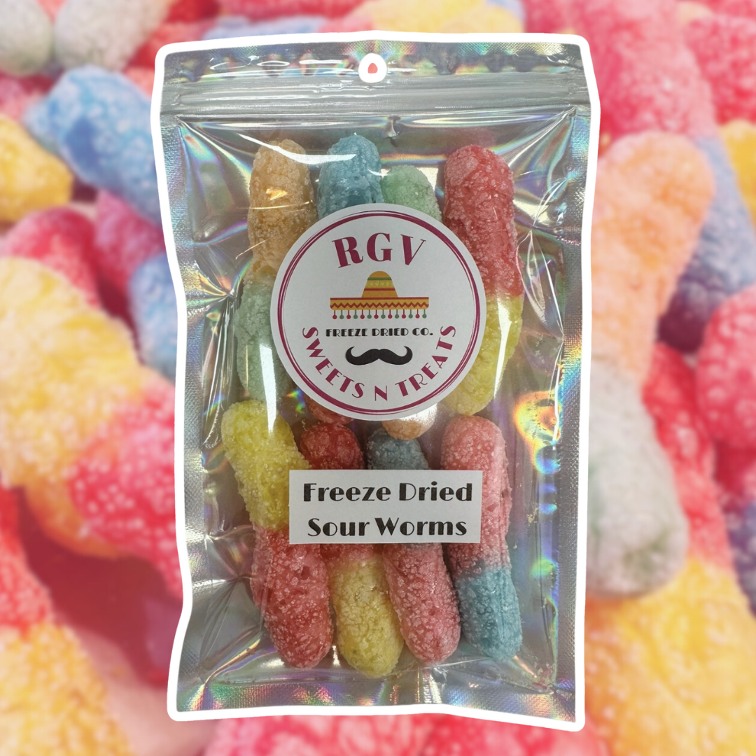 Freeze Dried Sour Worms