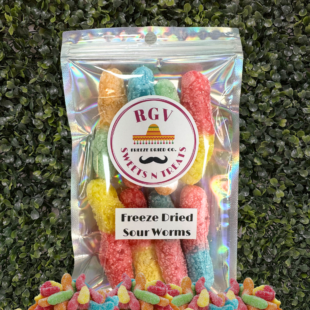 Freeze Dried Sour Worms